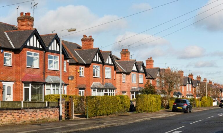 Traditional red brick homes in Stourbridge benefiting from canal-side regeneration