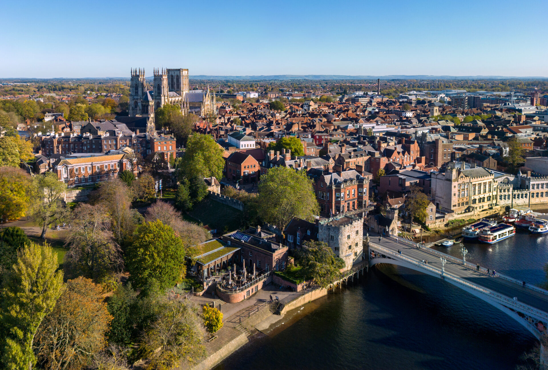 Aerial view of York Minster and surrounding countryside highlighting Green Belt protected villages in 2026