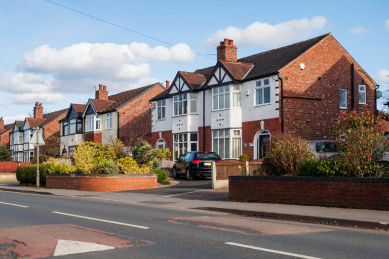 Row of detached family houses on a residential street in York, reflecting strong demand and stable property prices in the 2026 housing market