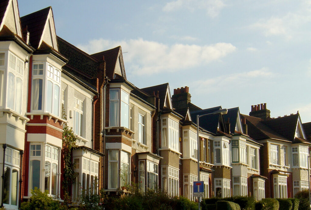 Traditional family houses in Stanmore residential neighbourhood with suburban streetscape