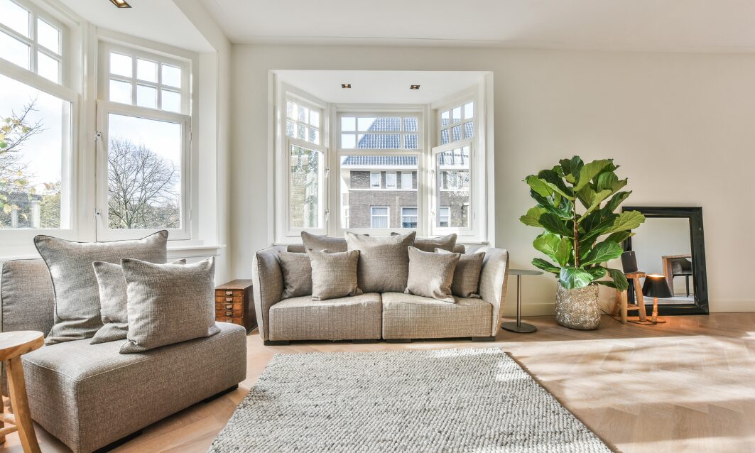 Bright modern living room interior in a stylish Stourbridge family home