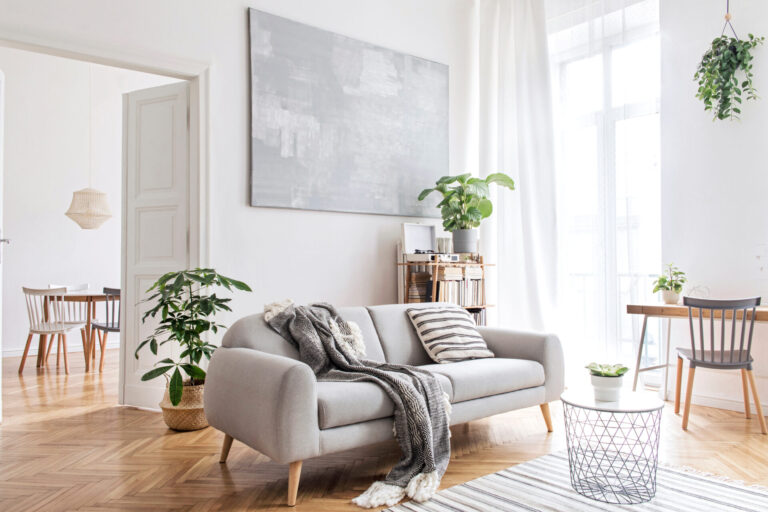 Bright modern living room in a Harborne home showcasing the type of property attracting buyers in Birmingham's premium housing market