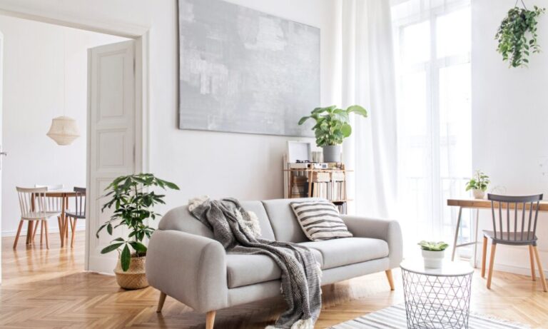 Bright modern living room in a rental property, representing Lochside regeneration, Dumfries rents and landlord investment opportunities.