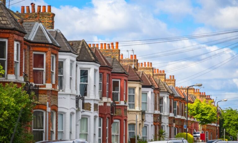 Row of traditional terraced houses, representing Sutton Coldfield house prices and local property trends in 2026.