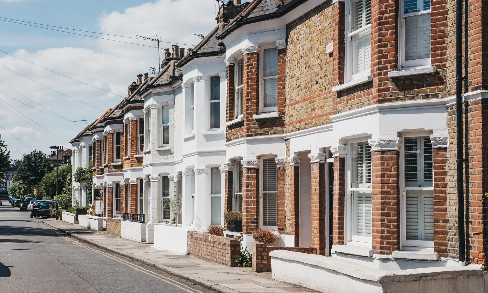 A row of traditional Victorian terraced houses in York, representing popular rental properties in the city.