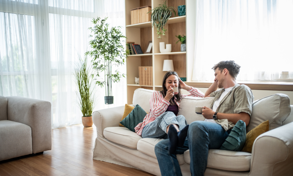 Tenants relaxing in a well-presented Stourbridge rental home