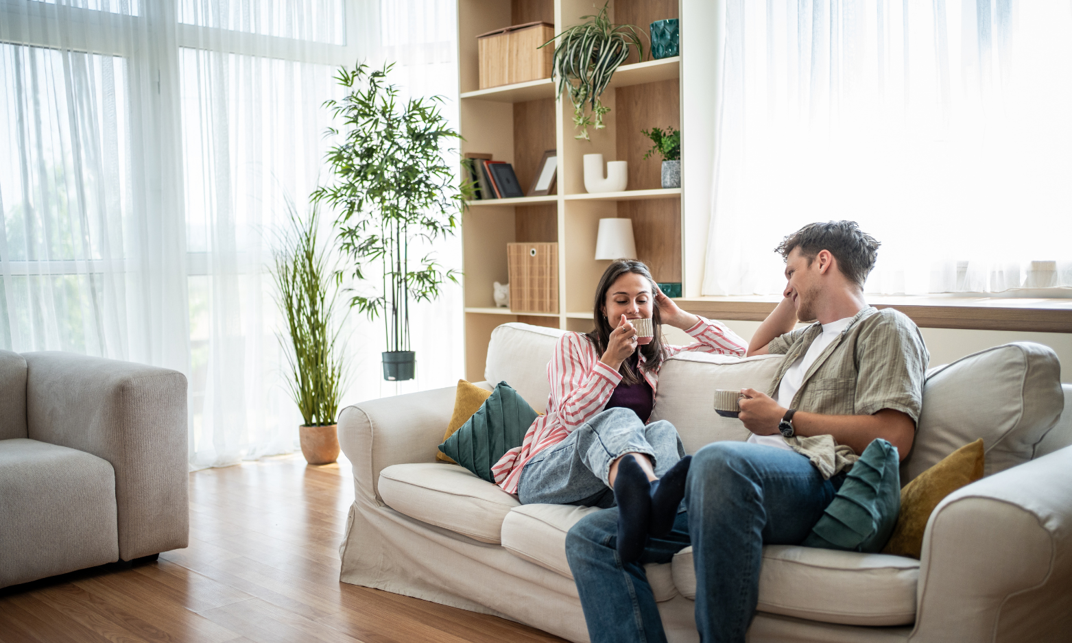 Tenants relaxing in a well-presented Stourbridge rental home